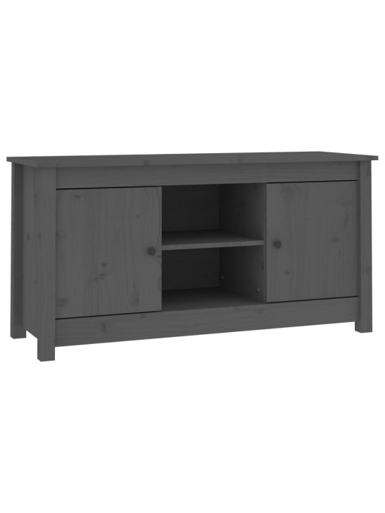 TV skříňka šedá 103 x 36,5 x 52 cm masivní borové dřevo