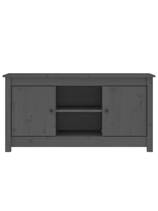 TV skříňka šedá 103 x 36,5 x 52 cm masivní borové dřevo