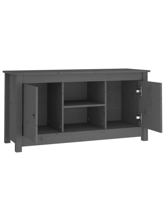 TV skříňka šedá 103 x 36,5 x 52 cm masivní borové dřevo