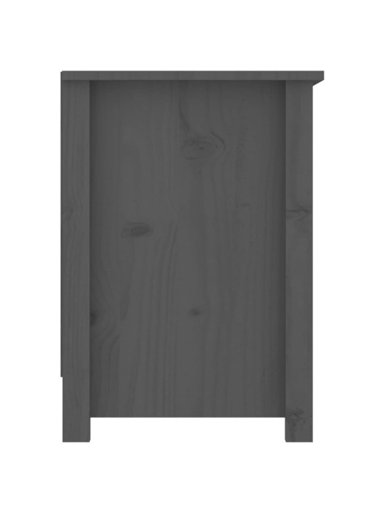 TV skříňka šedá 103 x 36,5 x 52 cm masivní borové dřevo