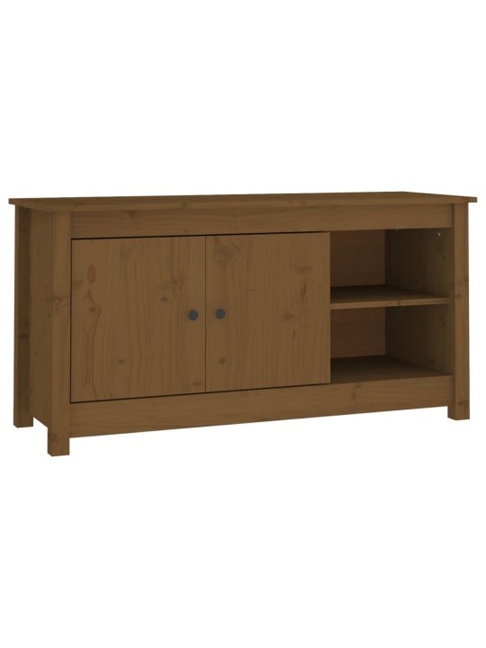 TV skříňka medově hnědá 103 x 36,5 x 52 cm masivní borové dřevo