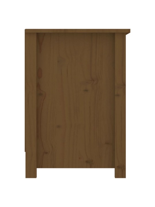 TV skříňka medově hnědá 103 x 36,5 x 52 cm masivní borové dřevo