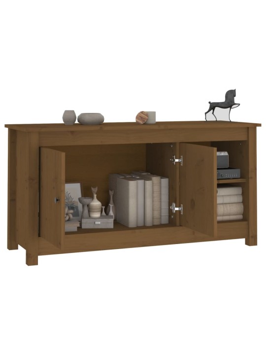 TV skříňka medově hnědá 103 x 36,5 x 52 cm masivní borové dřevo