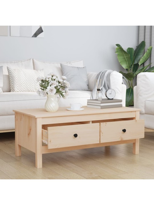 Konferenční stolek 100 x 50 x 40 cm masivní borové dřevo