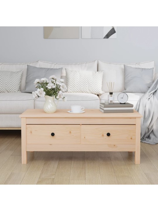 Konferenční stolek 100 x 50 x 40 cm masivní borové dřevo