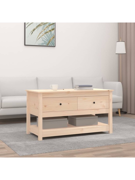 Konferenční stolek 102 x 49 x 55 cm masivní borové dřevo