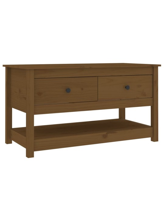 Konferenční stolek medově hnědý 102x49x55 cm masivní borovice