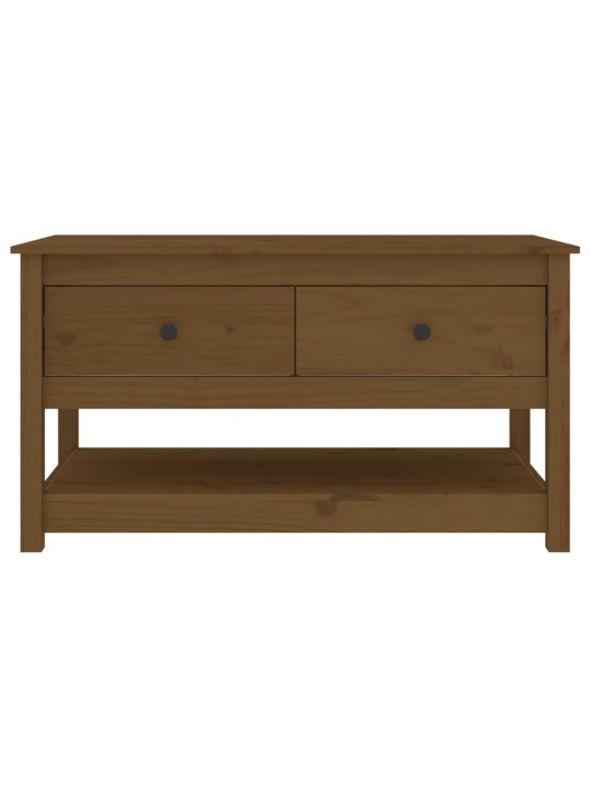 Konferenční stolek medově hnědý 102x49x55 cm masivní borovice