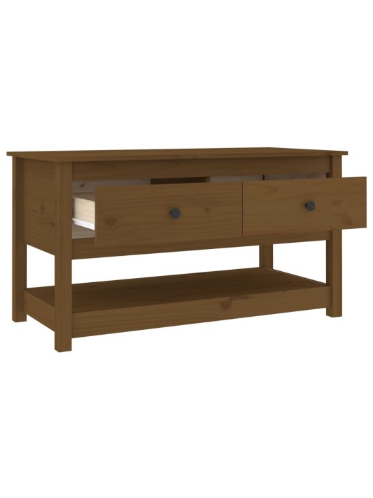 Konferenční stolek medově hnědý 102x49x55 cm masivní borovice