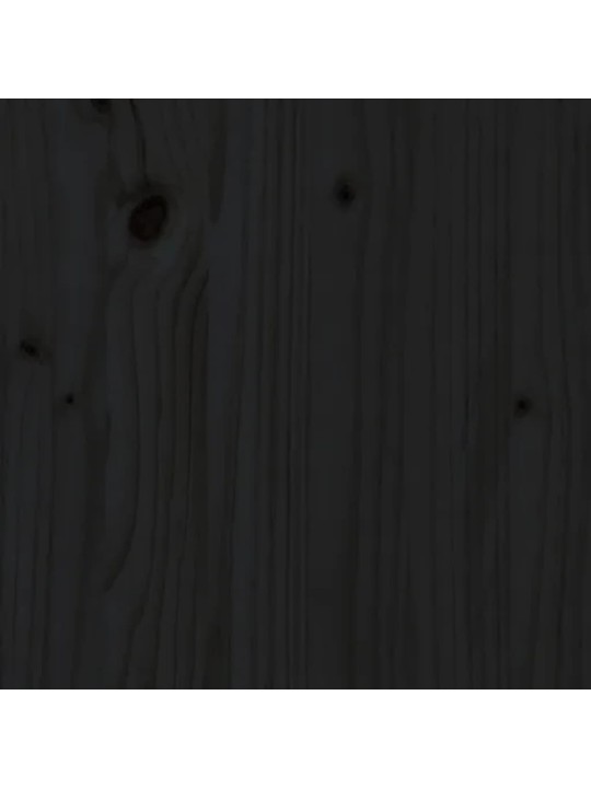 Konferenční stolek černý 102 x 49 x 55 cm masivní borové dřevo
