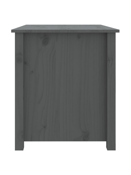 Konferenční stolek šedý 71 x 49 x 55 cm masivní borové dřevo
