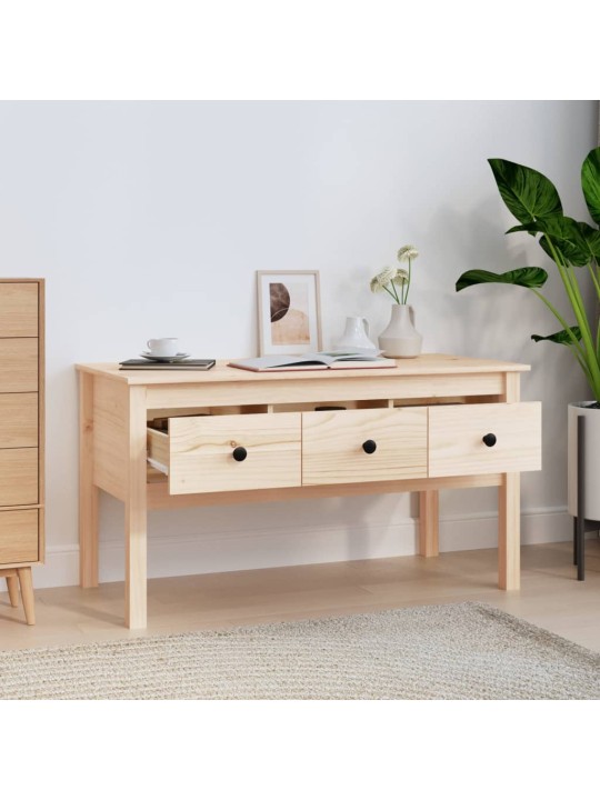 Konferenční stolek 102 x 49 x 55 cm masivní borové dřevo