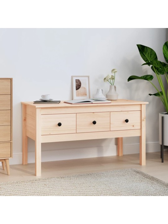 Konferenční stolek 102 x 49 x 55 cm masivní borové dřevo