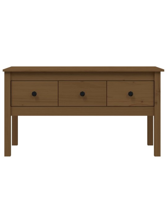 Konferenční stolek medově hnědý 102x49x55 cm masivní borovice
