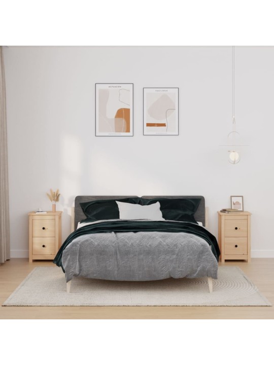 Noční stolky 2 ks 40 x 35 x 61,5 cm masivní borové dřevo