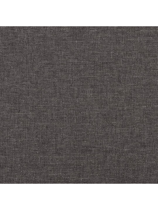 Houpací křeslo se stoličkou tmavě šedé textil