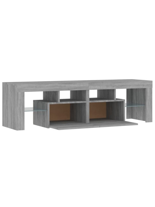 Tv skříňka s led osvětlením šedá sonoma 140 x 36,5 x 40 cm