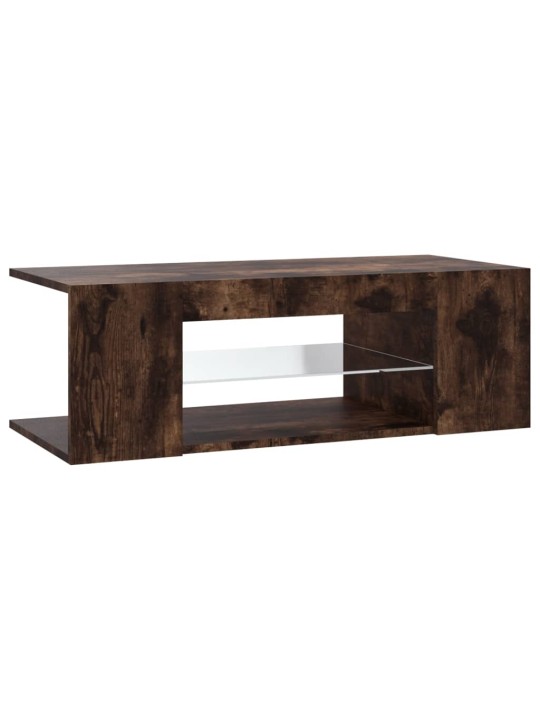 TV skříňka s LED osvětlením kouřový dub 90 x 39 x 30 cm