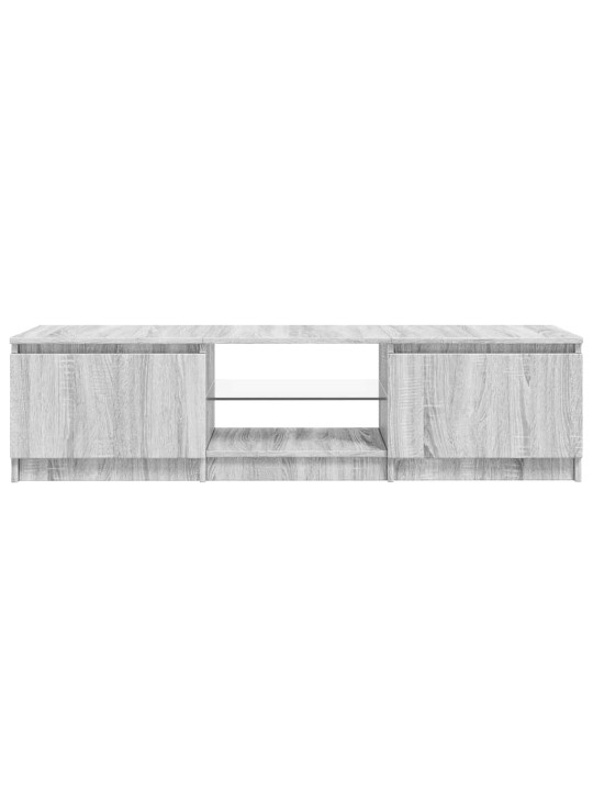 Tv skříňka s led osvětlením šedá sonoma 140x40x35,5 c