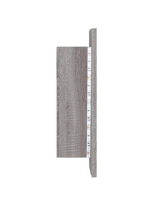 Zrcadlová skříňka LED šedá sonoma 40x12x45 cm kompozitní dřevo