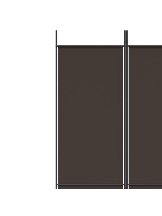 3dílný paraván hnědý 150x220 cm textil