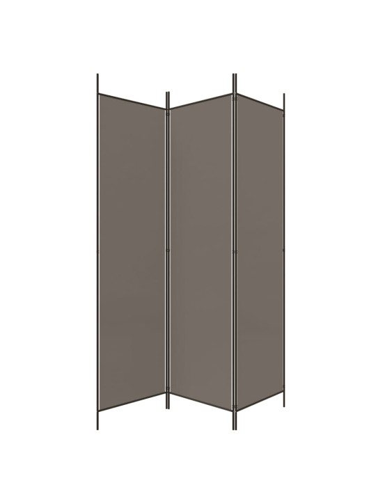 3dílný paraván antracitový 150x220 cm textil