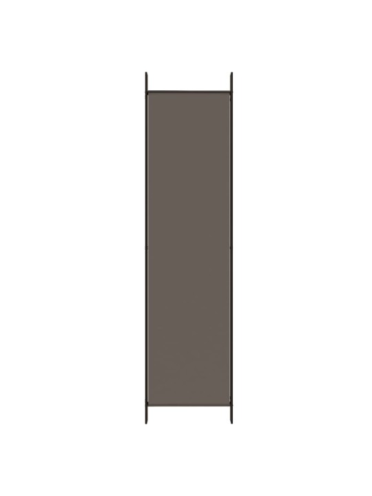 5dílný paraván antracitový 250x220 cm textil