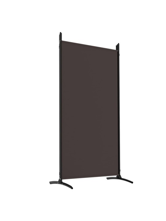 5dílný paraván hnědý 433x180 cm textil