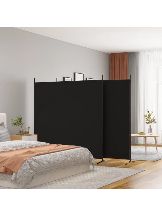 3dílný paraván bílý 525 x 180 cm textil