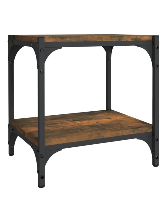 TV skříňka kouřový dub 40x33x41 cm kompozitní dřevo a ocel