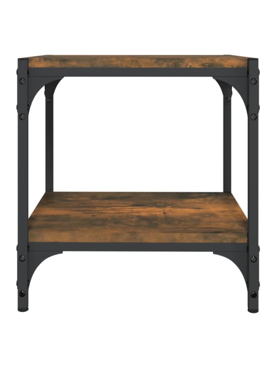 TV skříňka kouřový dub 40x33x41 cm kompozitní dřevo a ocel