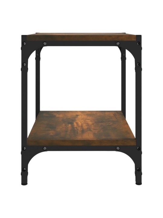 TV skříňka kouřový dub 40x33x41 cm kompozitní dřevo a ocel