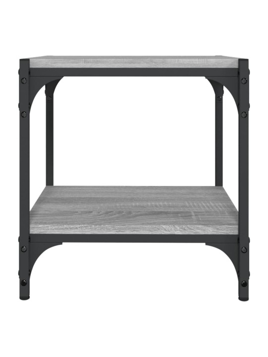 TV skříňka šedá sonoma 40x33x41 cm kompozitní dřevo a ocel