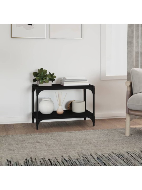 TV skříňka černá 60 x 33 x 41 cm kompozitní dřevo a ocel