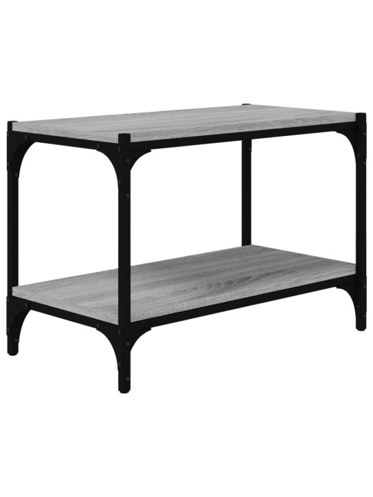 TV skříňka šedá sonoma 60 x 33 x 41 cm kompozitní dřevo a ocel