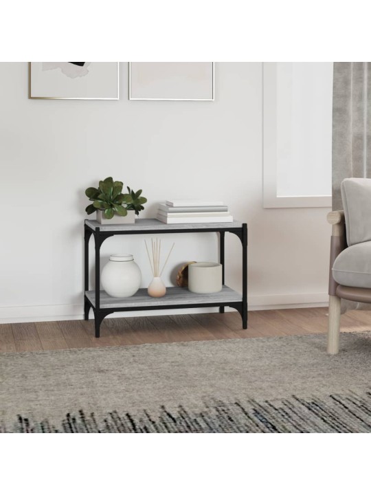 TV skříňka šedá sonoma 60 x 33 x 41 cm kompozitní dřevo a ocel
