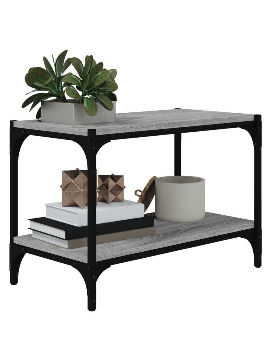 TV skříňka šedá sonoma 60 x 33 x 41 cm kompozitní dřevo a ocel