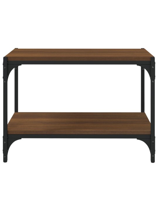TV skříňka hnědý dub 60 x 33 x 41 cm kompozitní dřevo a ocel