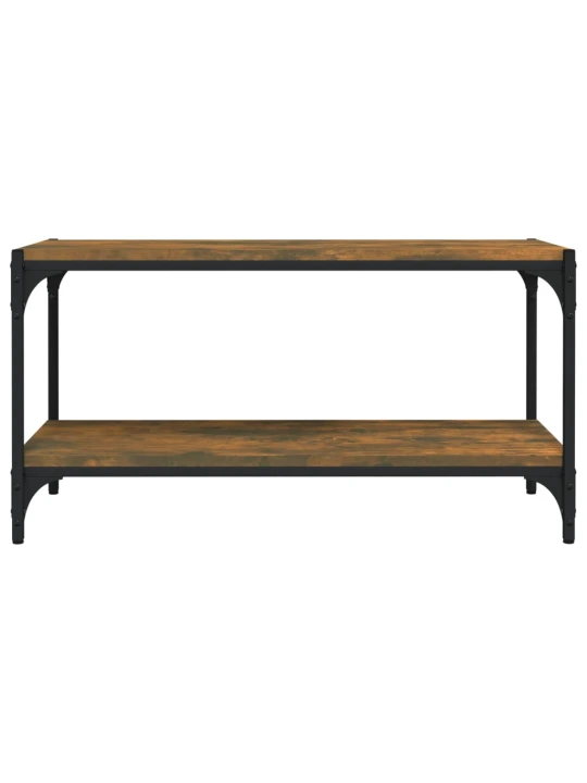 TV skříňka kouřový dub 80 x 33 x 41 cm kompozitní dřevo a ocel