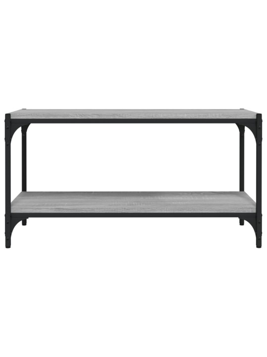 TV skříňka šedá sonoma 80 x 33 x 41 cm kompozitní dřevo a ocel