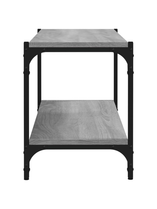 TV skříňka šedá sonoma 80 x 33 x 41 cm kompozitní dřevo a ocel