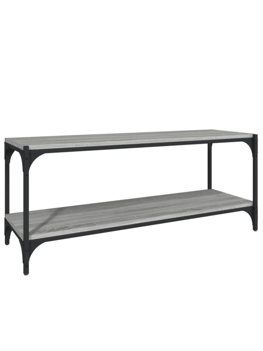 TV skříňka šedá sonoma 100 x 33 x 41 cm kompozitní dřevo a ocel
