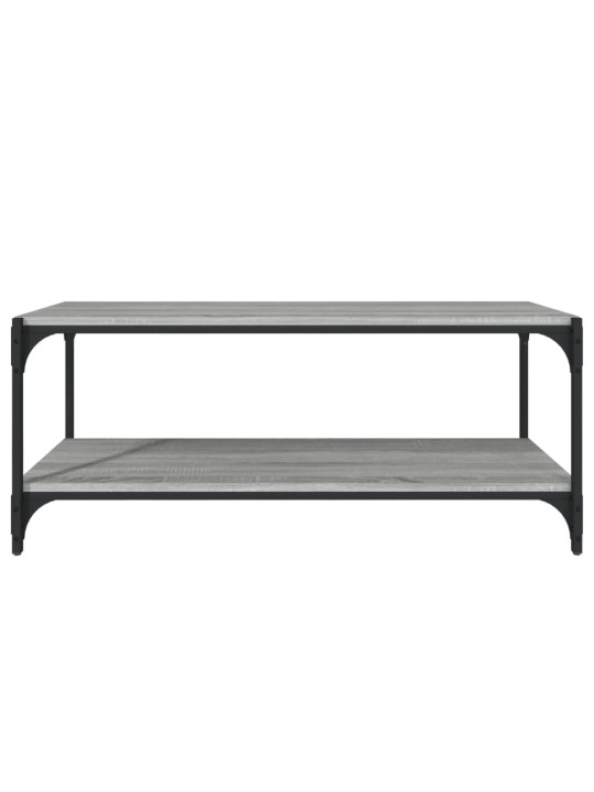 TV skříňka šedá sonoma 100 x 33 x 41 cm kompozitní dřevo a ocel