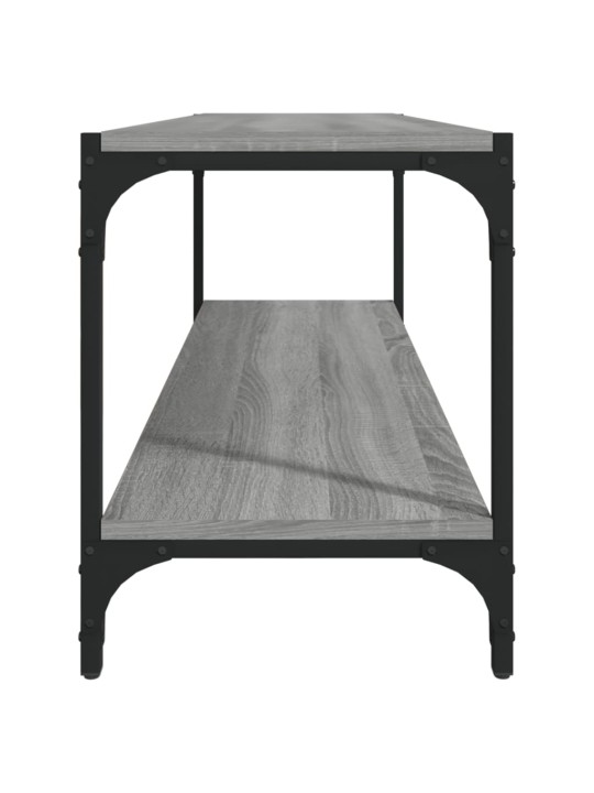 TV skříňka šedá sonoma 100 x 33 x 41 cm kompozitní dřevo a ocel