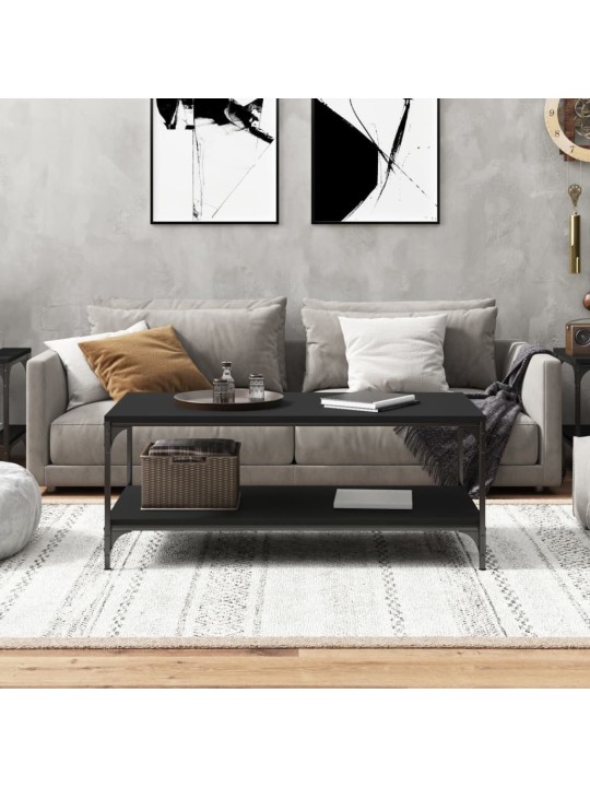 Konferenční stolek černý 100x50x40 cm kompozitní dřevo