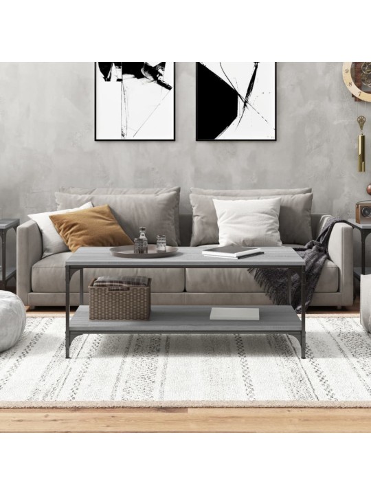 Konferenční stolek šedý sonoma 100x50x40 cm kompozitní dřevo