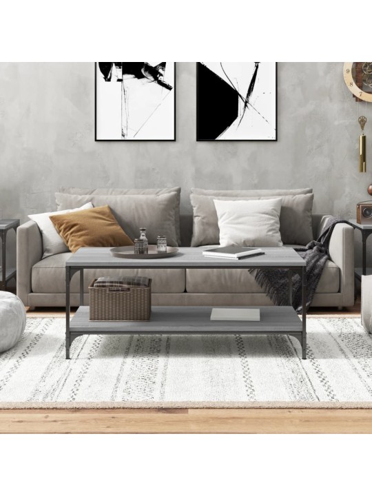 Konferenční stolek šedý sonoma 80x50x40 cm kompozitní dřevo