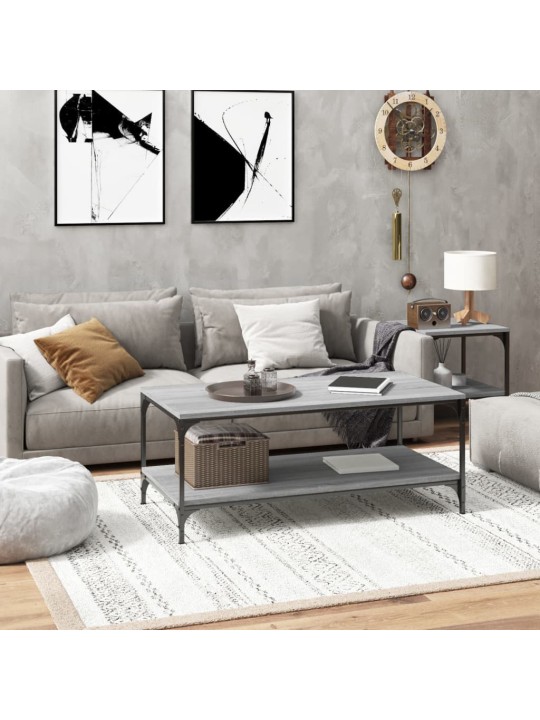 Konferenční stolek šedý sonoma 80x50x40 cm kompozitní dřevo