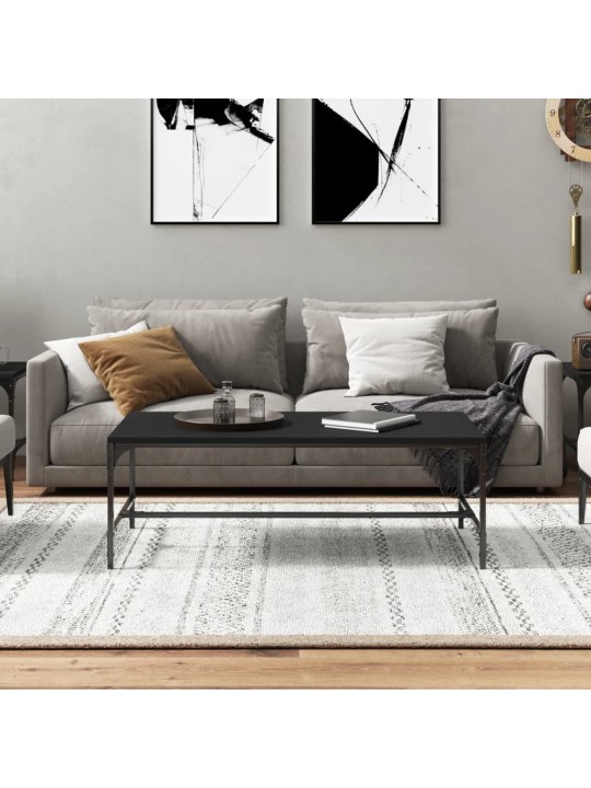 Konferenční stolek černý 100 x 50 x 35 cm kompozitní dřevo