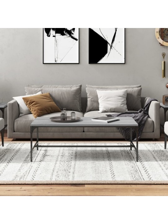 Konferenční stolek šedý sonoma 100x50x35 cm kompozitní dřevo